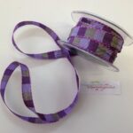 May Arts 1/2" STITCHED SQUARES Ribbon Trim 1 yard yd - Image 4