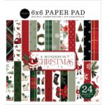Carta Bella A WONDERFUL CHRISTMAS 6"X6" Paper Pad