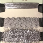 Petaloo Fancy Trims SILVER Ribbon