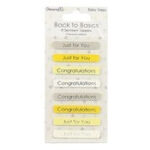 Dovecraft Back to Basics BABY STEPS SENTIMENT TOPPERS