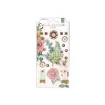 Bo Bunny Willow & Sage BRADS 21pc