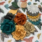 Sweet Roses 4” Leaves and Daisies VINTAGE LAKESIDE 15pc