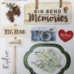 National Park BIG BEND Stickers 18pc Scrapbook Customs