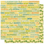 Best Creation HOME MEMORIES 12"X12" Scrapbook Paper 1pc - Image 2