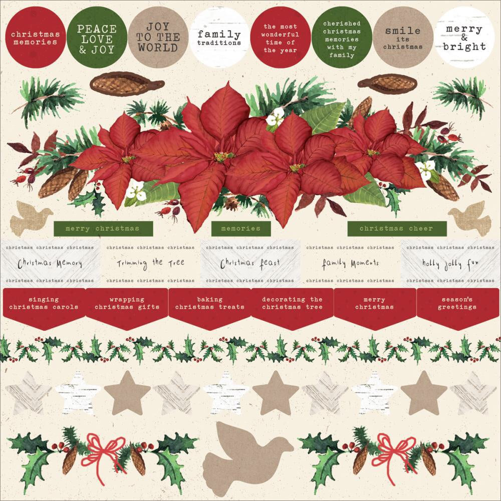 image_bb12b205-6a6b-4f99-96f8-fe54d8fc486e.jpg Kaisercraft HOME FOR CHRISTMAS 12X12 Sticker Sheet - Image 1