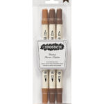 American Crafts Chromatix CHESTNUT Alcohol Blending Markers 3 pc.