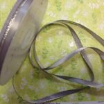 May Arts 1/4" SILVER EDGE SATIN Ribbon - Image 5