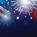 FIREWORKS AT NIGHT 4th of July 12"X12" Scrapbook Customs Paper - Image 2