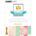 Kaisercraft Captured Moments SPARKLE! CARDS Journal Life 3"X4" - Image 2