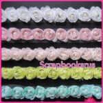 Scrapbooksrus Pearl Ribbon Roses MINT GREEN 1 yard Trim - Image 4