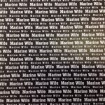 Scrapbook Customs MARINE WIFE 12"X12" Military Paper