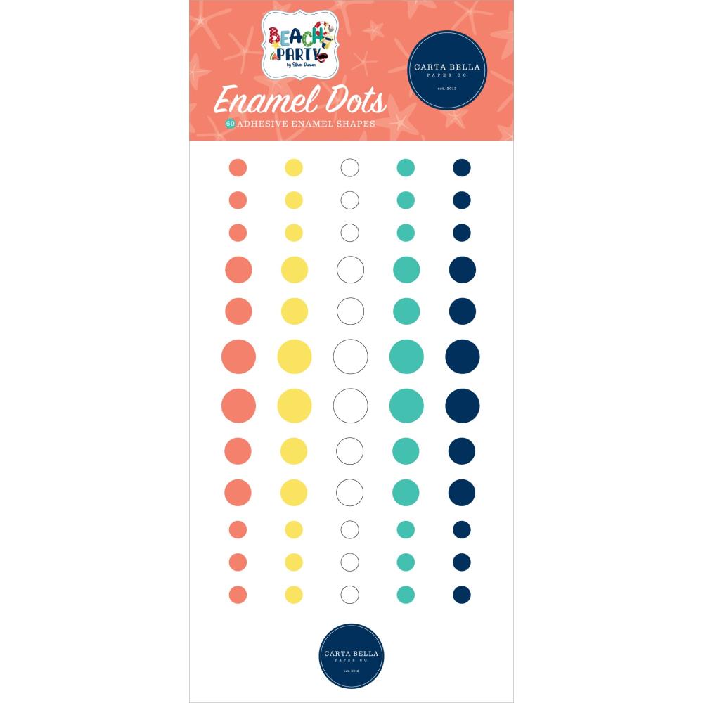 image_be680072-934f-4384-91f4-f4fc840451e4.jpg Carta Bella BEACH PARTY Adhesive Enamel Dots 60 pc - Image 1