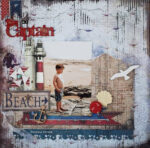 Fabscraps CAPTAIN Die-Cut Grey Chipboard Word - Image 2