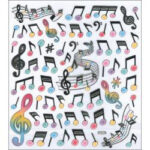 Sticker King MODERN MUSIC Foil Stickers 58pc