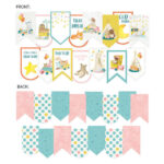P13 GOOD NIGHT Paper DieCut GARLAND Diecut Banner 15pc - Image 2