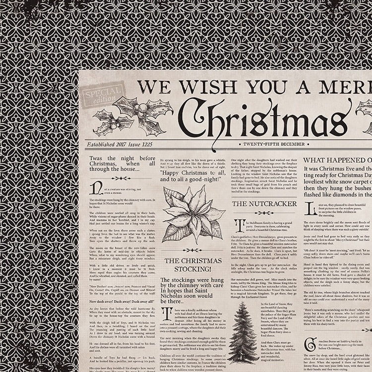 image_c067fe85-83f2-4b50-bf60-2704cd015432.jpg Kaisercraft Christmas Edition CHRISTMAS TALE 12"X12" Scrapbook Sheet - Image 1