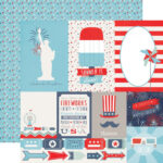 Echo Park Sweet Liberty 12"x12" Journaling Card Sheet