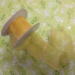 May Arts 1 1/2" Sheer Organza Ribbon 1 yard yd - Image 12