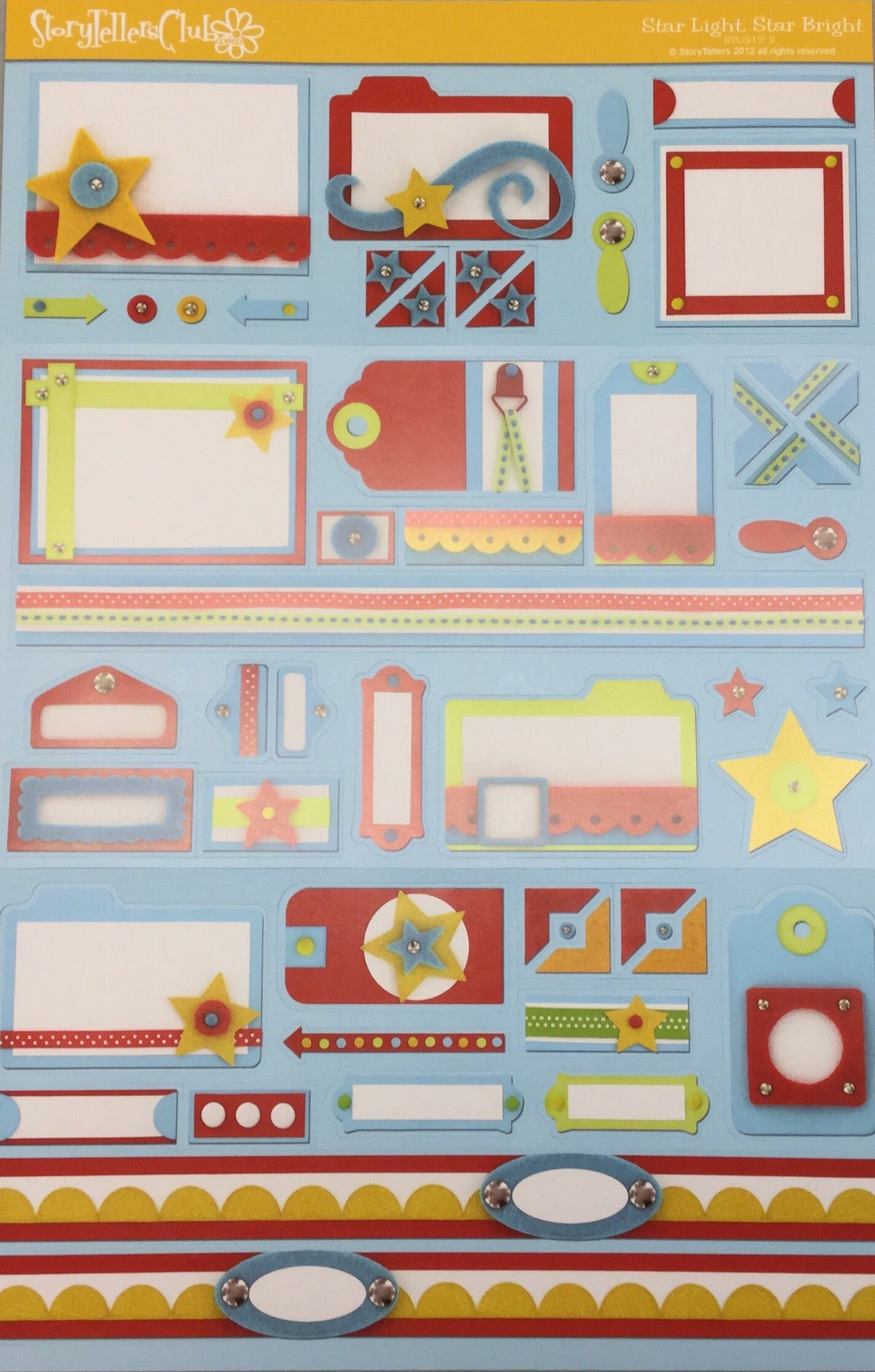 image_c1a9b582-ab63-429c-8c65-6a56daa3d990.jpg StoryTellers STAR LIGHT, STAR BRIGHT DIECUTS 2-2 13"X18" - Image 1