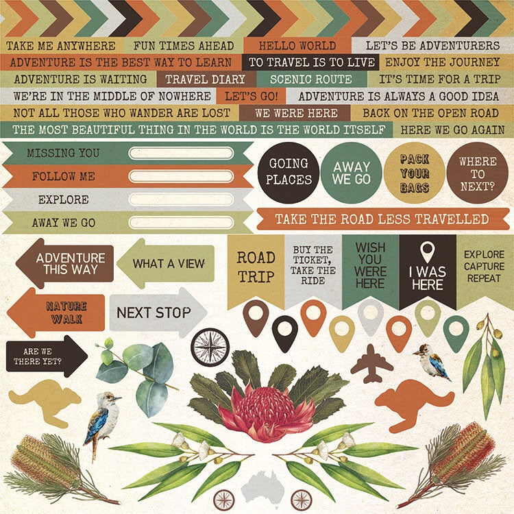 image_c22e990b-bc48-4a73-8856-3e90880180b8.jpg Kaisercraft OPEN ROAD Collection 12X12 Sticker Sheet - Image 1