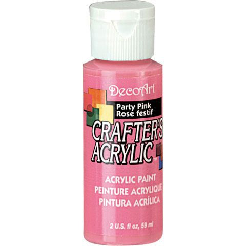 image_c4270a4a-004a-47cf-80f8-d74ddbd66c32.jpg DecoArt Crafter's Acrylic PARTY PINK Acrylic Paint 2oz - Image 1