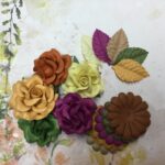Sweet Roses 4” Leaves and Daisies PAIGE EVANS SPLENDID 14pc