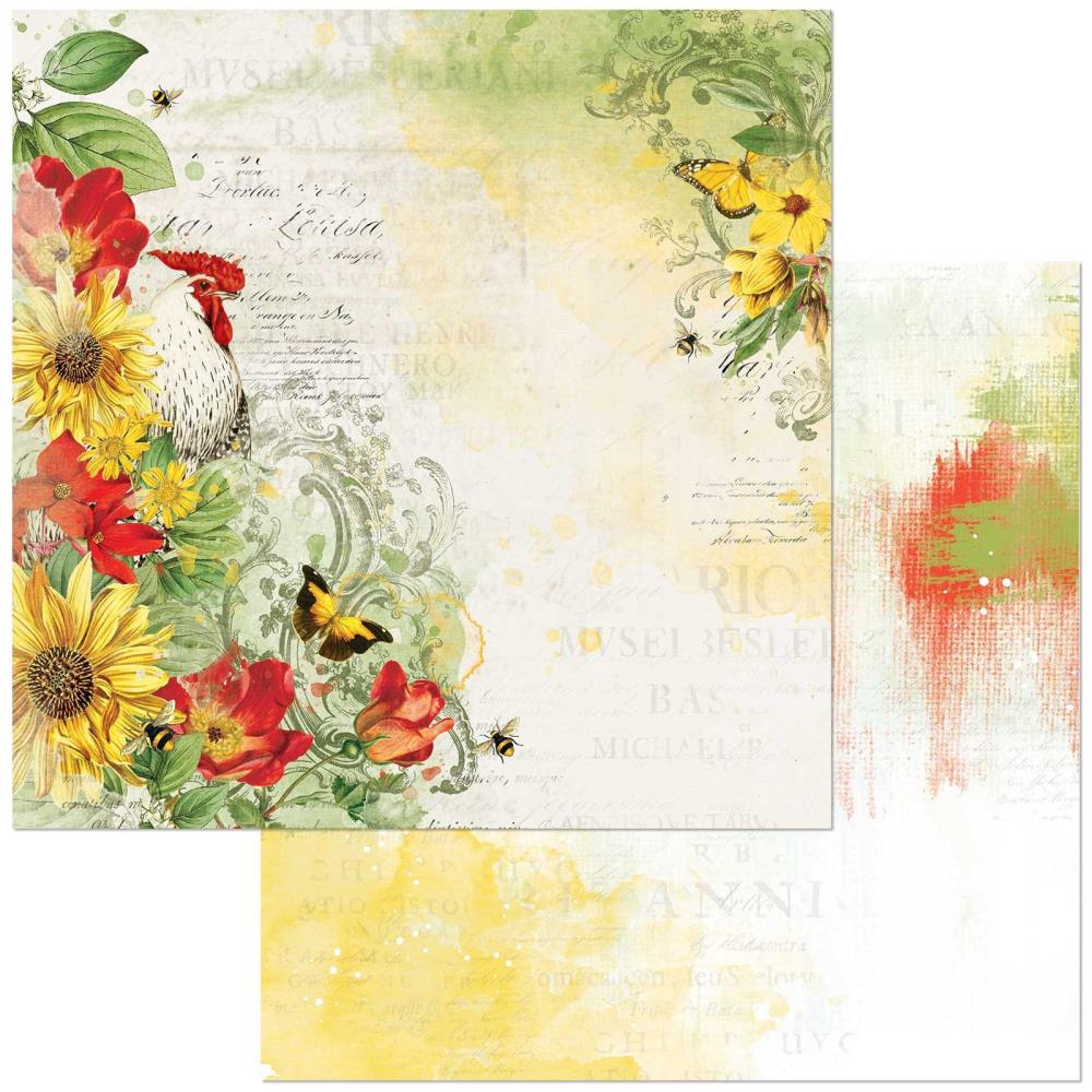 image_c51c22df-bae5-4f9d-b90f-bdb2f6233686.jpg 49 and Market Vintage Artistry Countryside HOMESTEAD 12"X12" Scrapbook Paper - Image 1