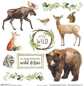 image_c5bac0eb-930b-4848-9318-7de6536787d9.jpg National Park NPWC STAY WILD CUT OUT 12"X12" Paper - Image 1