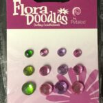 Petaloo HULA MONKEY Brads 12 pc