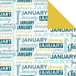 Echo Park Through The Years JANUARY 12"X12" Cardstock Paper