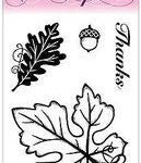 Small Stamps LEAVES Clear Acrylic Stamp 4pc