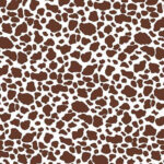 Reminisce Cowgirl BROWN COWPRINT 12"X12" Scrapbook Paper