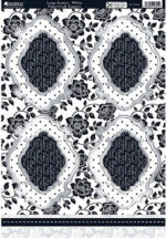 Kanban LARGE FRAMES Paper Craft DieCut Card Topper 8pc