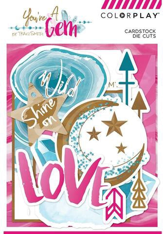 image_c95b6b61-7d6c-4395-94a3-7ed72f4b9fad.jpg Colorplay YOU’RE A GEM Cardstock Die-Cuts 36 pc. - Image 1