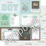 BABY BOY 12"X12" Scrapbook Customs Paper - Image 13