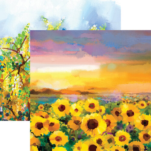 image_ca16b45a-383a-46a1-8db0-24b7e07cd6f8.jpg Reminisce FLORAL BLOOMS 2 12"X12" Scrapbook Paper - Image 1