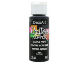 DecoArt Crafter's Acrylic BLACK Acrylic Paint 2oz