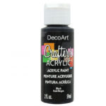DecoArt Crafter's Acrylic BLACK Acrylic Paint 2oz