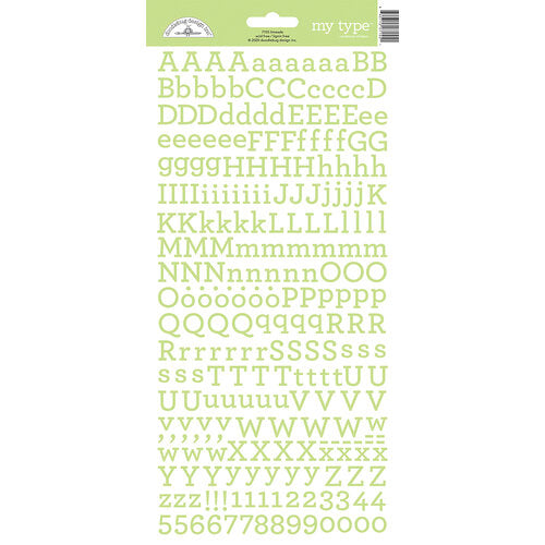 image_cb1c6ed2-2b9d-4e3d-bf55-294a14eda07a.jpg Doodlebug MY TYPE LIMEADE Alphabet Stickers - Image 1