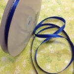 May Arts 1/4" SILVER EDGE SATIN Ribbon