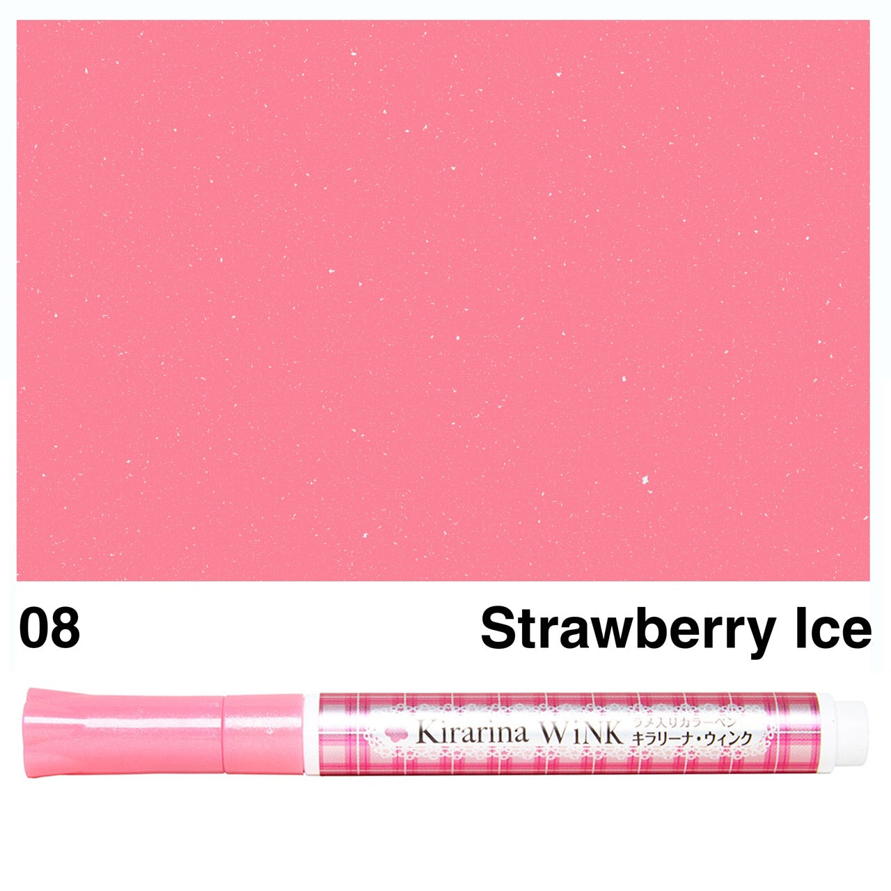 image_cb516ed1-85da-4ee2-a539-cab27506fce9.jpg Kirarina Wink STRAWBERRY ICE METALLIC Marker Pens - Image 1