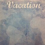 VACATION SCRATCHY BLUE 12"X12" Scrapbook Customs Paper