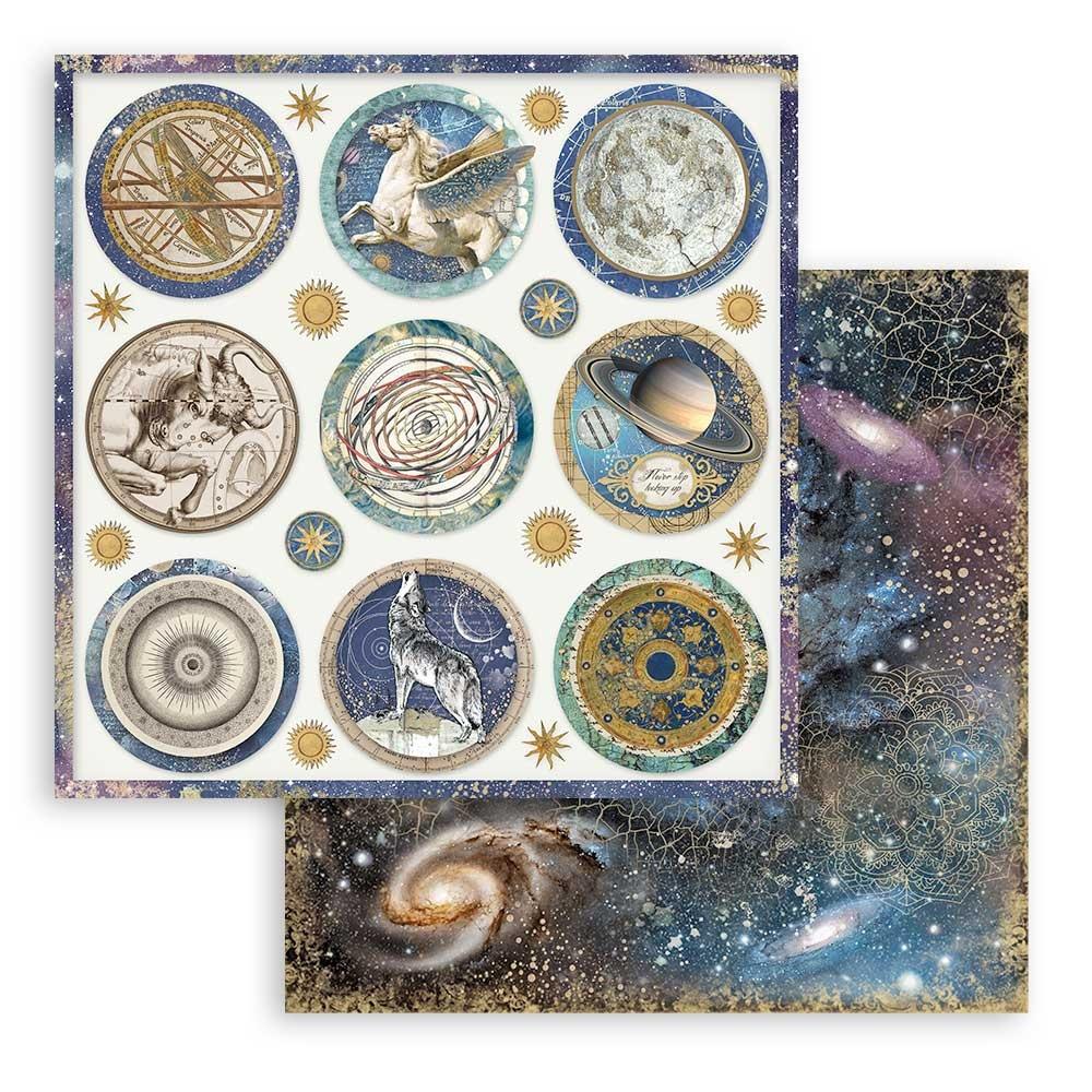 image_cd217b4e-493e-4d50-8a48-955d3fb812b0.jpg Stamperia Cosmos Infinity Rounds 12X12 Scrapbook Paper - Image 1