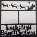 Page Frame TWAS THE NIGHT BEFORE CHRISTMAS Spinach Scrapbook Overlay - Image 2