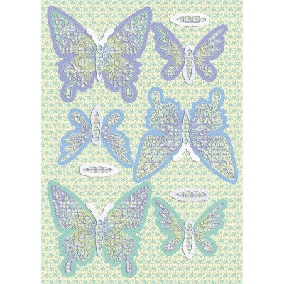 image_cfe53851-823c-4bd7-8036-3795d6cbbcde.jpg Kanban SPRING BUTTERFLIES Topper DieCut Card - Image 1