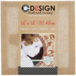 Canvas Corp STRETCHED BURLAP 12"X12" Jute - Image 2
