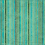 TROPICAL STRIPE GREEN Scrapbook Customs 1 12"X12" Sheet Paper