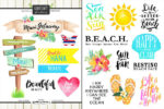 Scrapbook Customs MAUI HAWAII KIT Papers and Stickers 8pc - Image 10