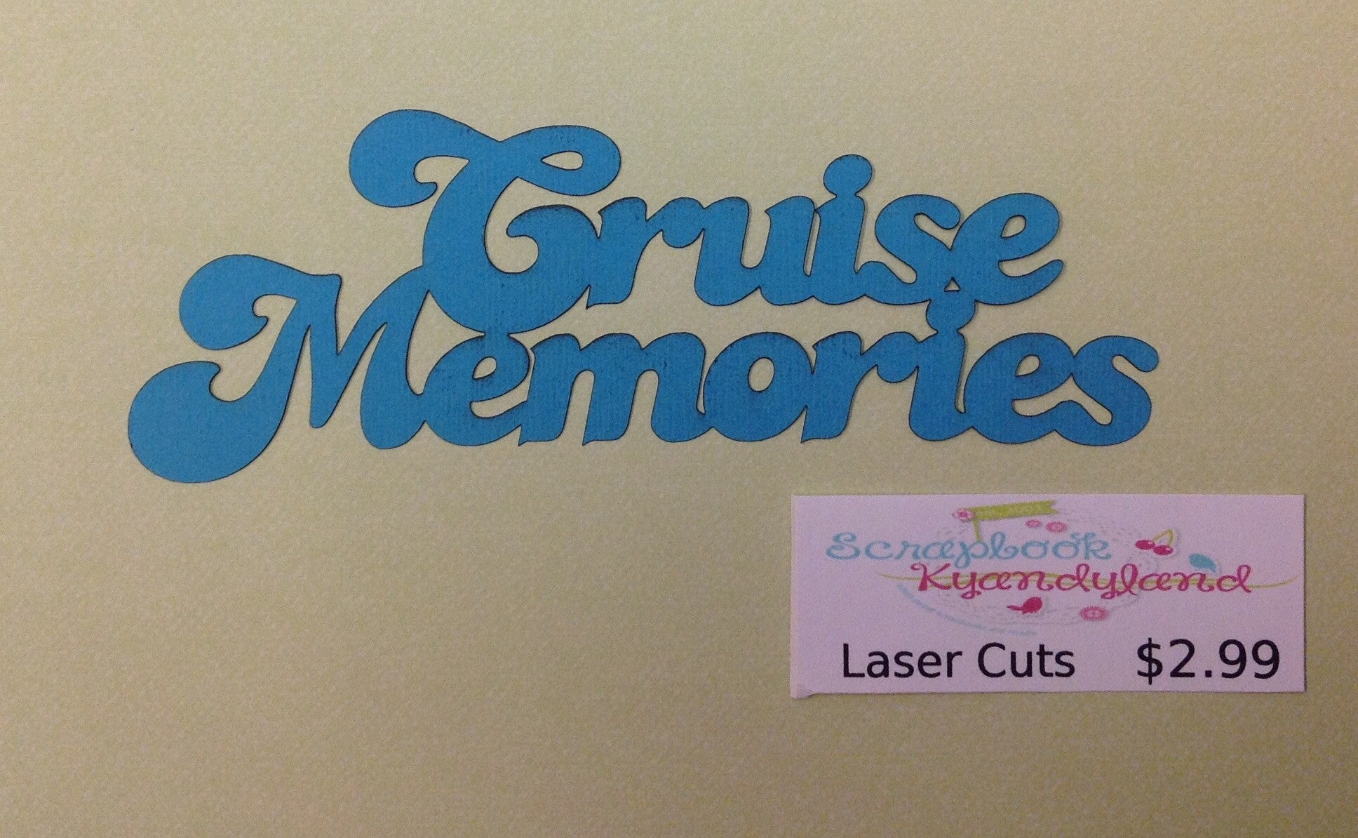 image_d0cc6c40-1ec0-448b-8c27-33139eff7d76.jpg CRUISE MEMORIES Travel Laser Cuts 2"X 6" - Image 1