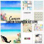 Scrapbook Customs Mexico CANCUN PARADISE 12x12 Scrapbook Paper